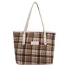 Chic Black White Brown Large Tote Bag For Women With Trendy Street Style Design