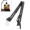 Flexible Arm Metal Bracket,Hook Head Universal Flexible Arm Metal Holder, Tripod Mount for Installation Pendent Lamp / Reptile Heated Lamp