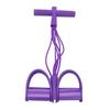 6-Tube Sit-up Pedal Resistance Band with Handle Multifunction Tension Rope Elastic Yoga Pedal Puller Body Stretching Trainer Home Gym