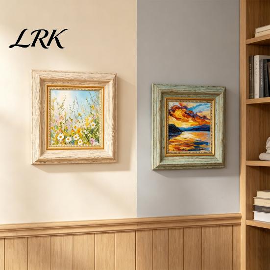 French Photo Frame Square Frame, Art Display Minimalist Empty For Picture for Oil Paintings Posters Home Decor Wide Border