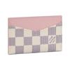 Ежедневный клетчатый холст кожаный холст держатель для карт визитница женский балетно-розовый