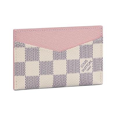 Ежедневный клетчатый холст кожаный холст держатель для карт визитница женский балетно-розовый