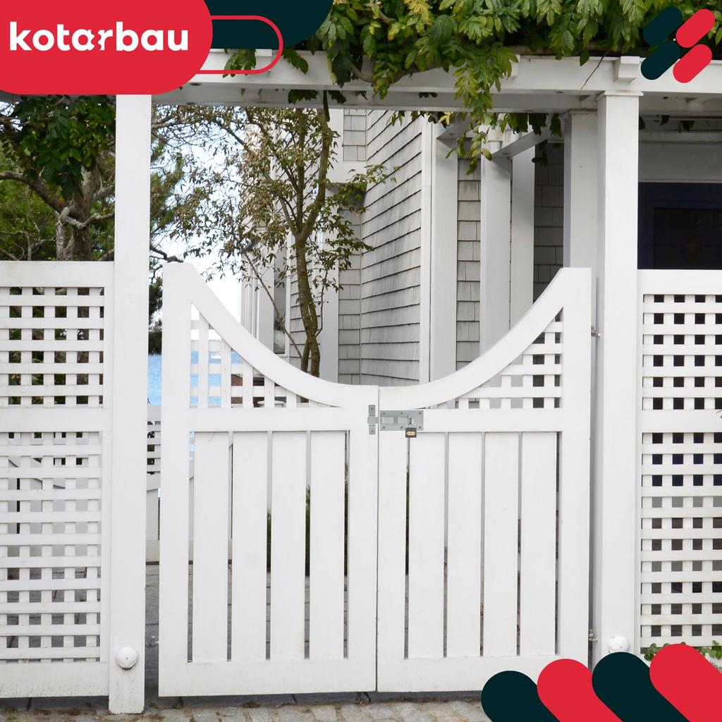 Kotarbau® Универсальный засов для дверей, ворот и калиток с навесным замком, Сталь 100 мм + Навесной замок