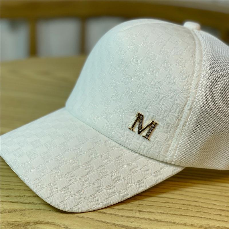 Регулируемая дышащая атласная бейсболка с надписью M Label Decor, кепки с козырьком для женщин и мужчин, шляпы для пап