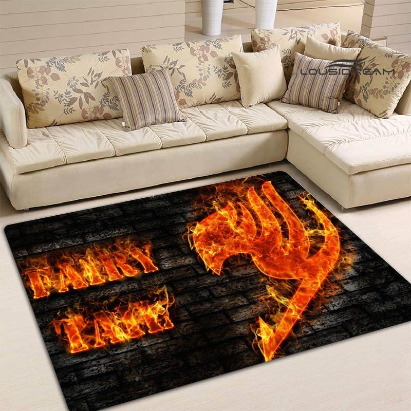 Ковер в стиле аниме «Fairy Tail», детский игровой ковер для гостиной, спальни, ковер для балкона, ванной комнаты, противоскользящий дверной коврик, реквизит для фотографий