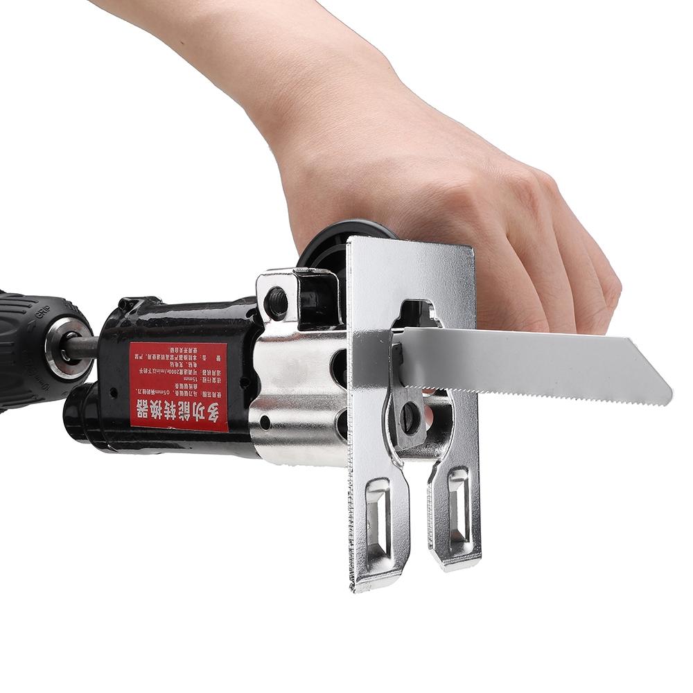 Электрическая многофункциональная насадка для сабельной пилы, превращается в сабельную пилу, лобзик, напильник по металлу для резки дерева и металла, новая