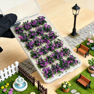 24 шт. Реалистичные Мини-Пучки Травы Кукольный Домик Микро-Пейзаж DIY Сад Террариум Диорама Модель Строительства Пейзажные Аксессуары