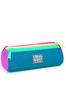 coral high Kids Pink Pastel Colored Three Compartment Pencil Bag 22059
