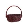 Brown White Handhold Weaving Basket With Handle Basket with Handle  Vegetables Fruit