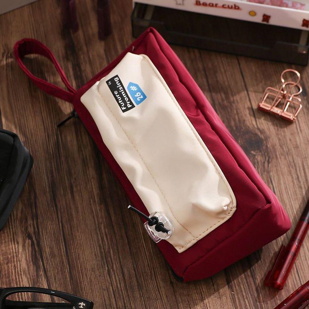 Пенал большой емкости, многослойный чехол для хранения канцелярских принадлежностей, модная сумка для ручек