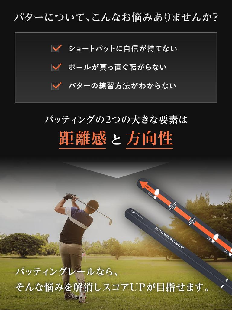 Mikketa Putting Rail, Putter Rail, Golf Putting Practice Aid