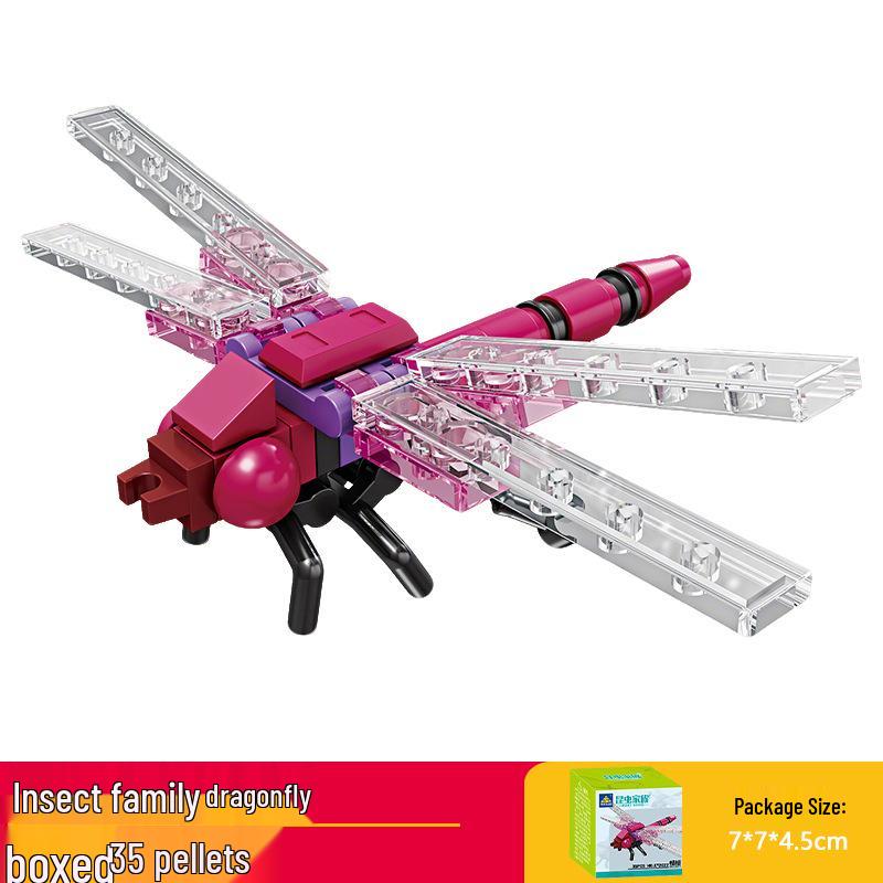 Кай Чжи Совместимая Лего Игрушка Насекомое: Mantis Конструктор для детей, Развивающий пазл с животными в подарок