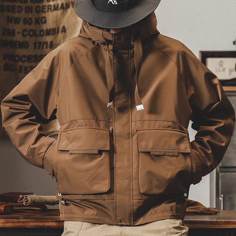Jay Leno American Classic Retro Tooling Jacket Мужская куртка Мужская трендовая куртка Mountain Outdoor Coffee