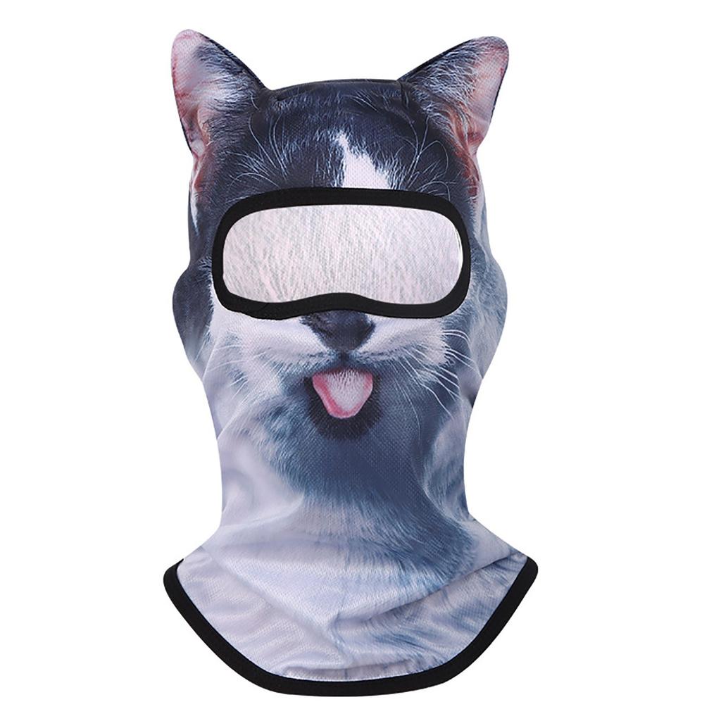 Спорт на открытом воздухе Мужская Женская Тюрбан 3D Животные Велосипедная Труба Бандана Маска для Лица