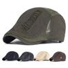 Весенне-летние сетчатые хлопковые кепки газетчика мужские повседневные модные береты с надписью шляпа для гольфа вождения кепка таксиста плоская кепка Айви