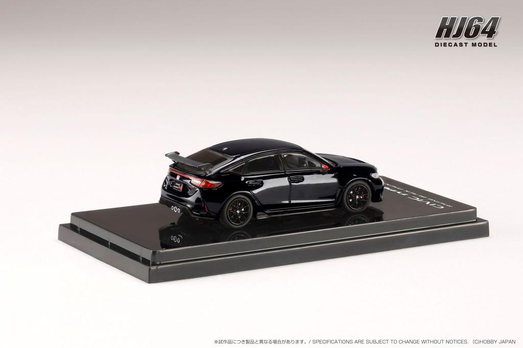 Hobby Japan HJ64 Honda Civic Type R Racing Black с оригинальными дополнительными деталями Crystal Black Модель для сборки HJ645063BK 1/64 (ФЛ5) Упаковка/Запчасти для транспортных средств,