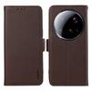ABEEL For Xiaomi 15 Ultra Case Litchi Texture Leather RFID Blocking Phone Cover