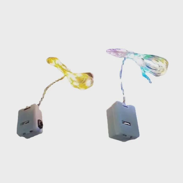 Букет из светодиодных гирлянд Starry LED Light - декоративная цветочная подарочная коробка с разноцветными мерцающими огнями для тортов и декора