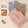 Children's School Uniform Warm Wool Vest Sleeveless Jacket