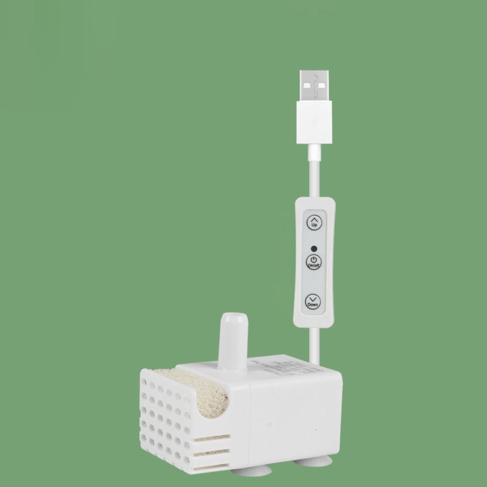 Низконапорный аквариумный USB-погружной насос 3 Вт Мини-мини погружной насос Ультратихий Автоматическое отключение Циркуляционный фильтрационный насос