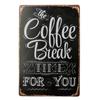 Vintage Metal Tin Signs Wall Decor Plaque Retro CafeArt Posters Kitchen Bar Pub Club Coffee Shop Plate Room Decoration