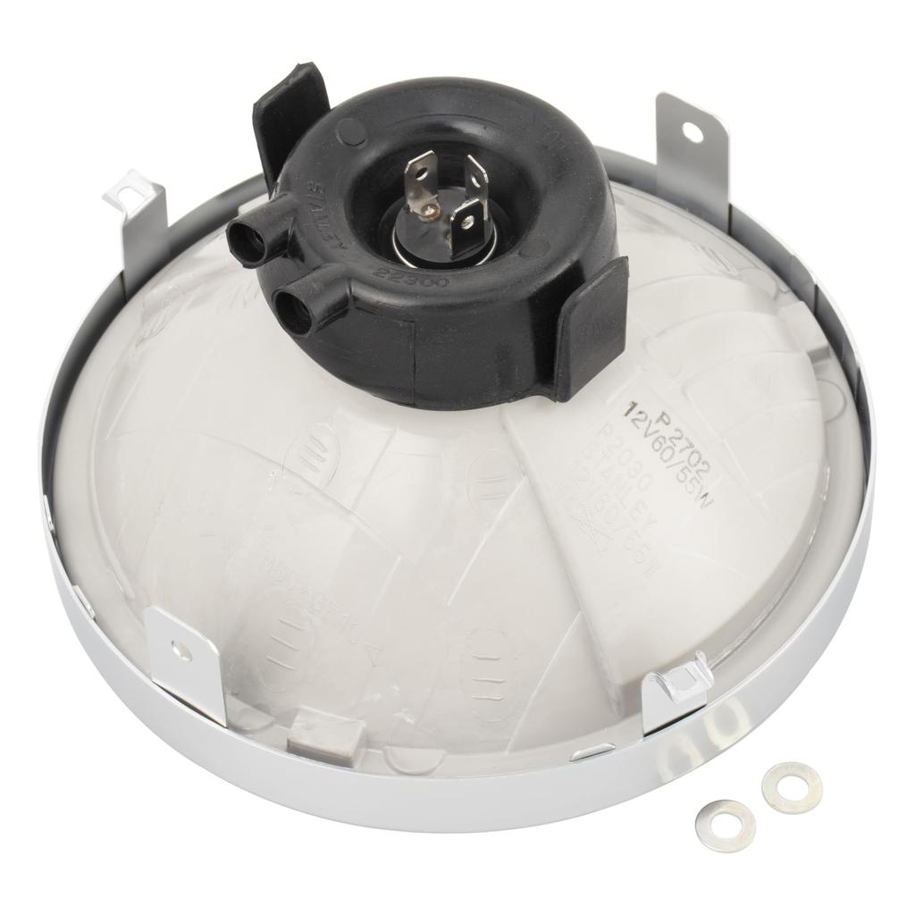 Stanley Electric Headlamp for Stanley Street Hyper FB04 (STANLEY) Multi-Reflector Motorcycles, Halogen, Round, Blue, 100/90W,