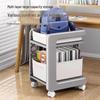 Мобильная тележка для хранения рюкзаков и книг на колесах - Подстольный органайзер для студентов