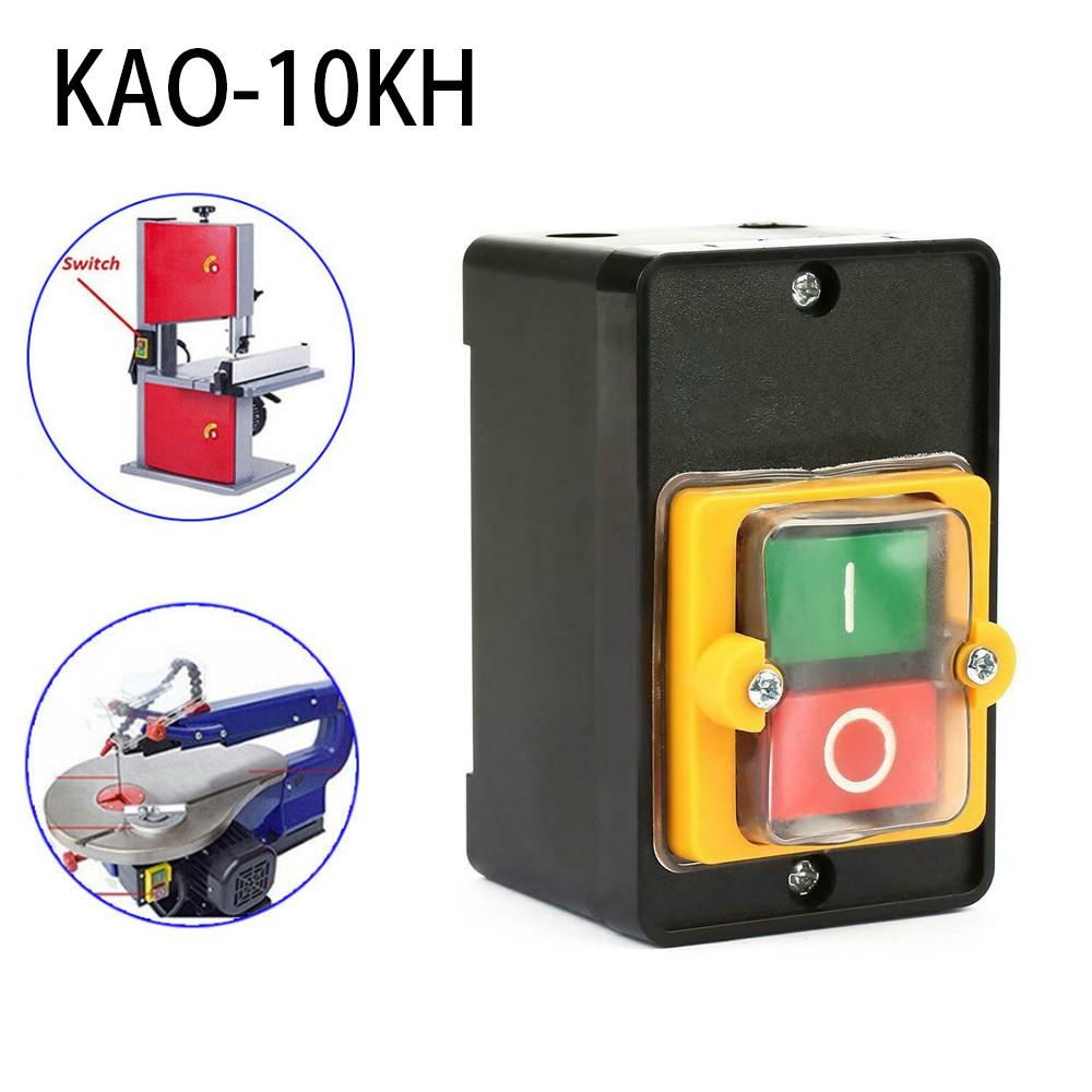 Replacement Switch Water Proof Accessories Fit For 10A AC 220/380V Green And Red Machine Drill Motor ON OFF Useful