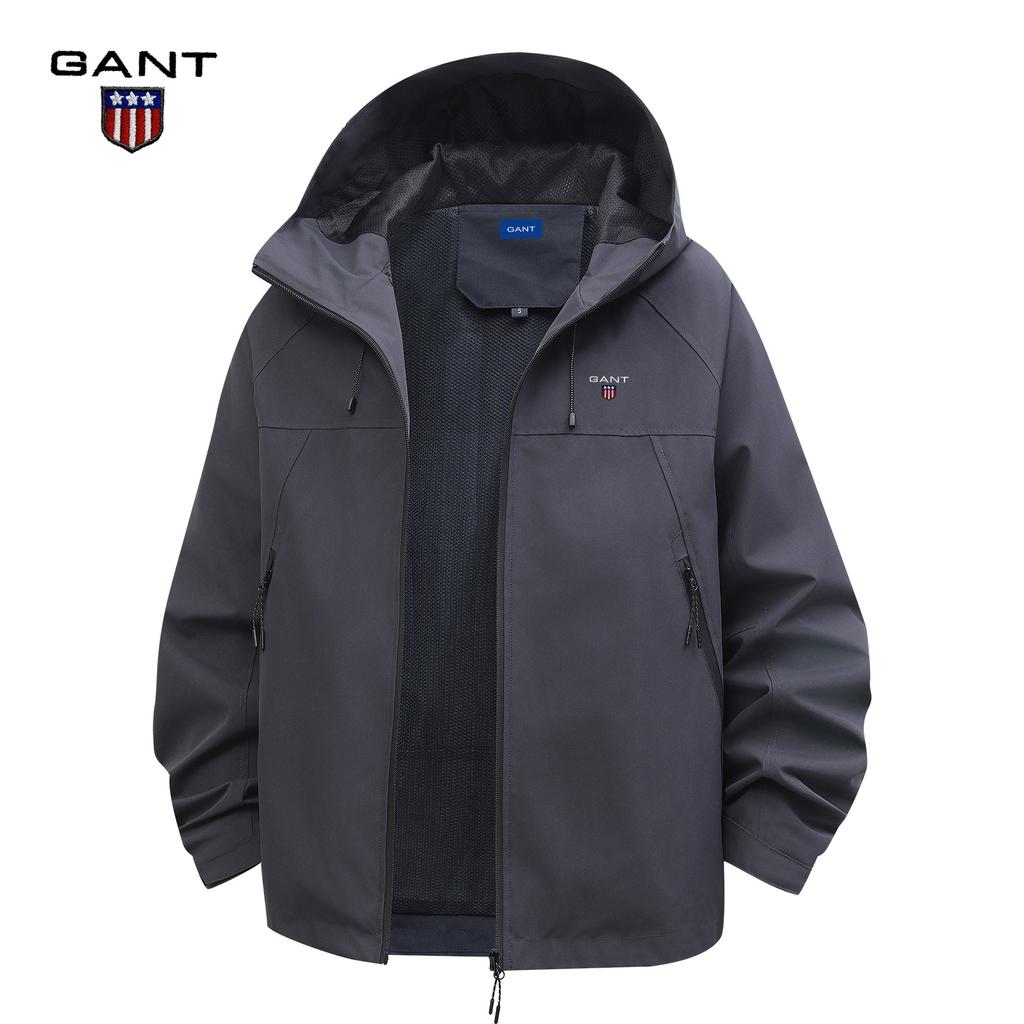 Gant Men's and Women's 2025 Autumn and Winter Embroidered Travel Jacket, Thin Mountaineering Jacket