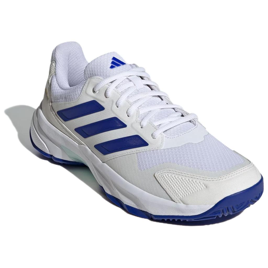 Adidas CourtJam Control 3 White Lucid Blue Мужские кроссовки Cloud-White Semi-Flash-Aqua IF9136