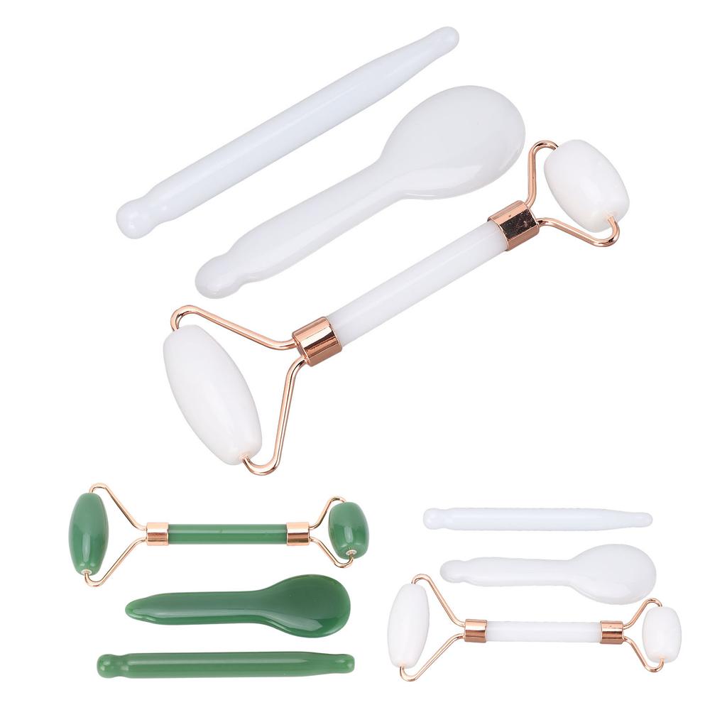 Face Relaxation Jadestone Roller Gua Sha Tools Double Head Manual Massage Facial Relaxation Massage 