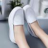 Women's Fashion Casual Solid Slip On Wedges Thick Bottom Platforms Work Shoes
