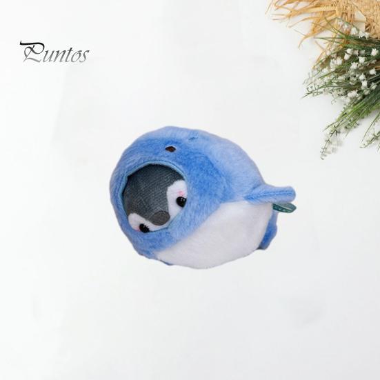 Keychain Pendant Decorative Plush Stuffed No Odor Stainless Chain Bag Decoration Soft Touch Whale Penguin Seal Keychain Plush Doll Car Decor Stuff