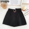 WTEMPO Summer Women's Chiffon Shorts Fashion High Waist Loose Shorts Wide Leg Shorts Casual Shorts Suit Shorts