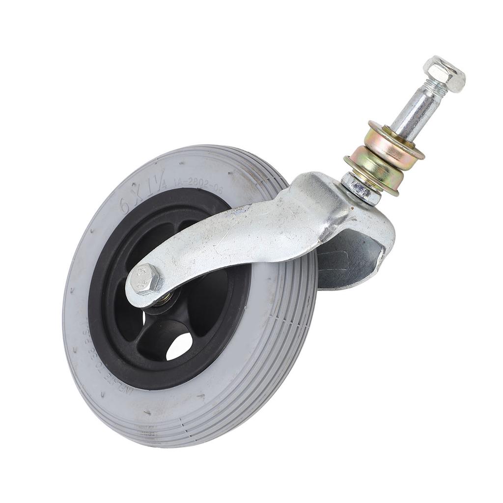 Сменное колесо для инвалидной коляски, серое, 6 дюймов, ПУ, надувное, универсальное переднее колесо для инвалидной коляски