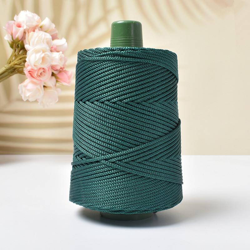 Легкая ледяная шелковая пряжа для летнего рукоделия, ручного плетения, шляпа от солнца, сумка, обувь, подушка, крафтовая веревка, полая шерсть, вязание крючком, подушка