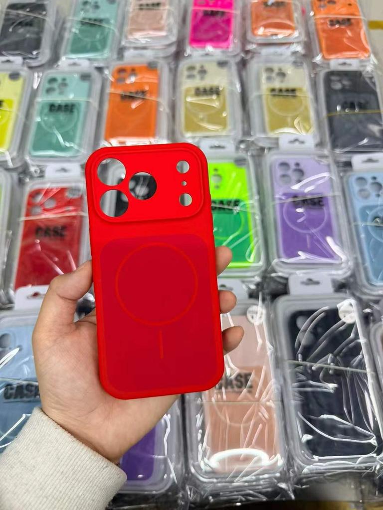 Dual-Color Silicone Drop-Proof Protective Case for iPhone 17pm, 16pm, 15pro