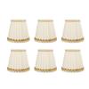 6Pcs Small Lamp Shades Safe Soft Easy Installation Modern Light Weight Table Lampshade for E14 Bulb