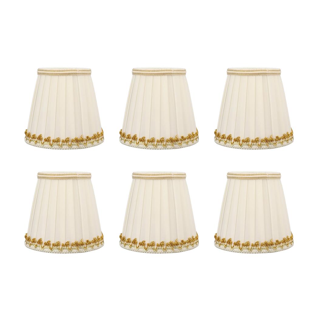 6Pcs Small Lamp Shades Safe Soft Easy Installation Modern Light Weight Table Lampshade for E14 Bulb