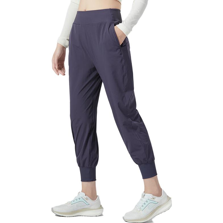 Nike Женские укороченные джоггеры Dri-FIT Bliss со средней посадкой, фиолетовые DV9454-015