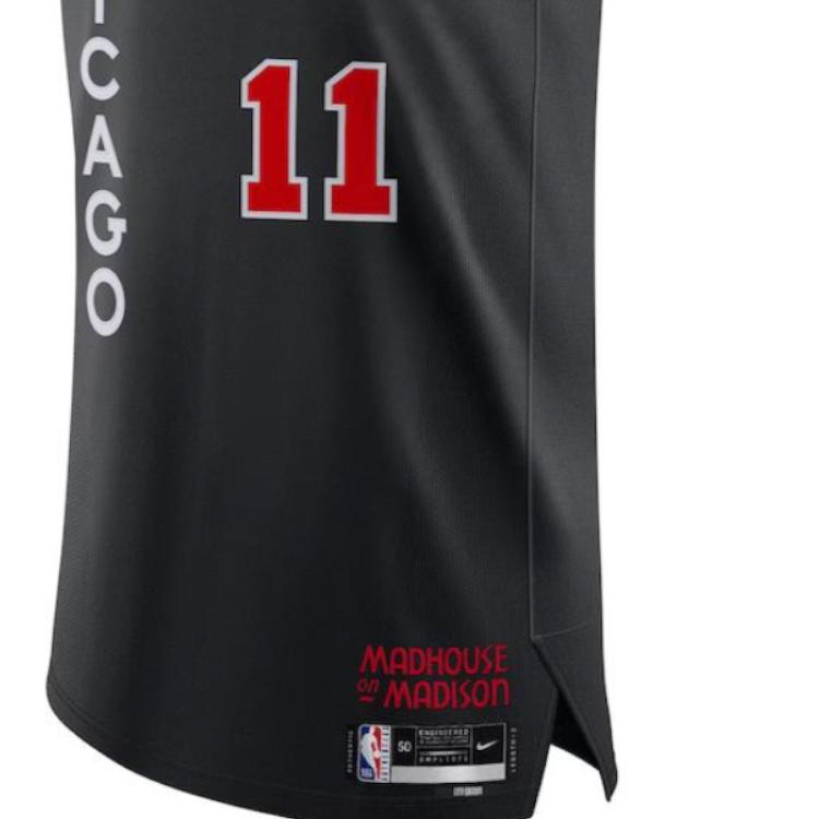 Nike Баскетбольная майка X NBA DeRozan Bulls 23-24 City Edition AU Player Version с вышивкой, мужская майка, черная DX8754-010