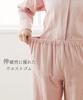 Nissen Cotton Size M Women's Pajama/Loungewear Set, Triple-Layer 100% Gauze, Greige,