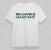 Женская футболка с мотивирующей цитатой о Вселенной, графикой, хлопок, большой размер