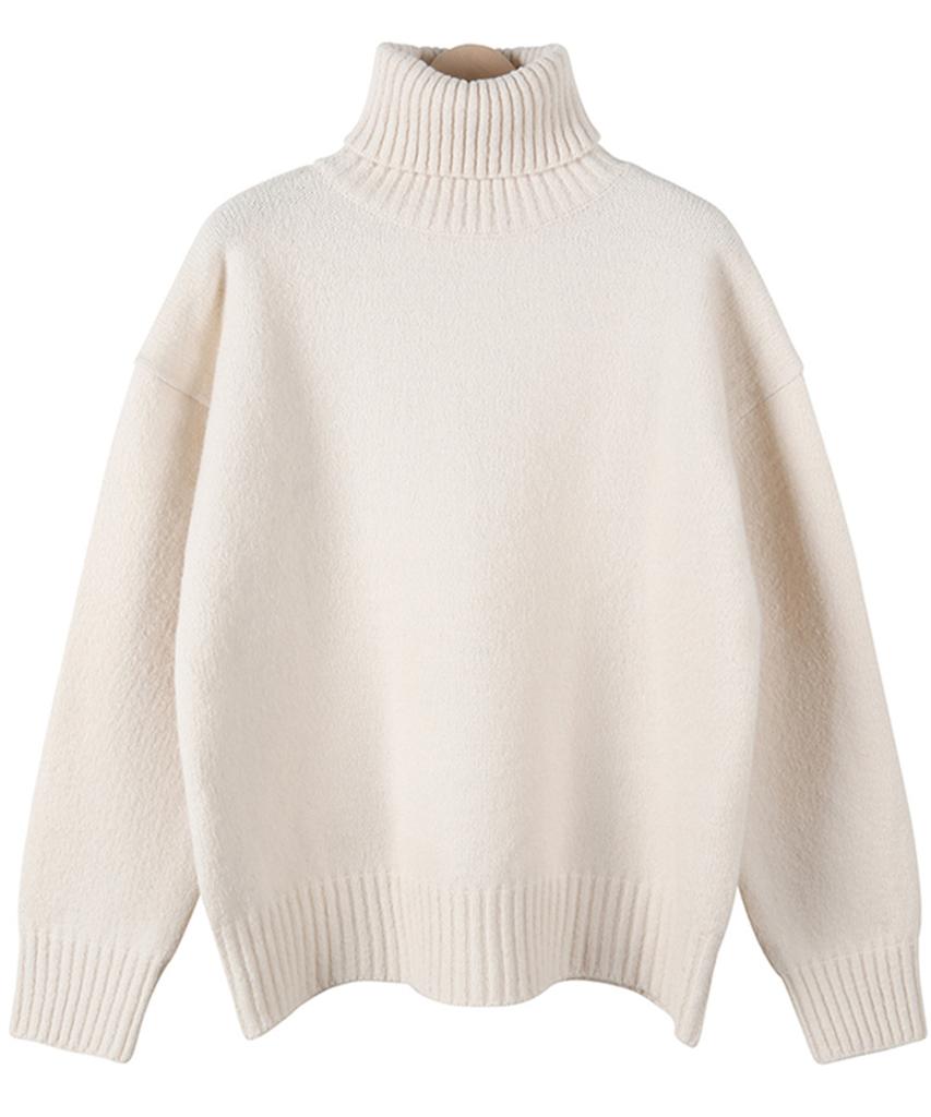 BLOND9 Aps Knit Turtle Neck Sweater [4 Colors]