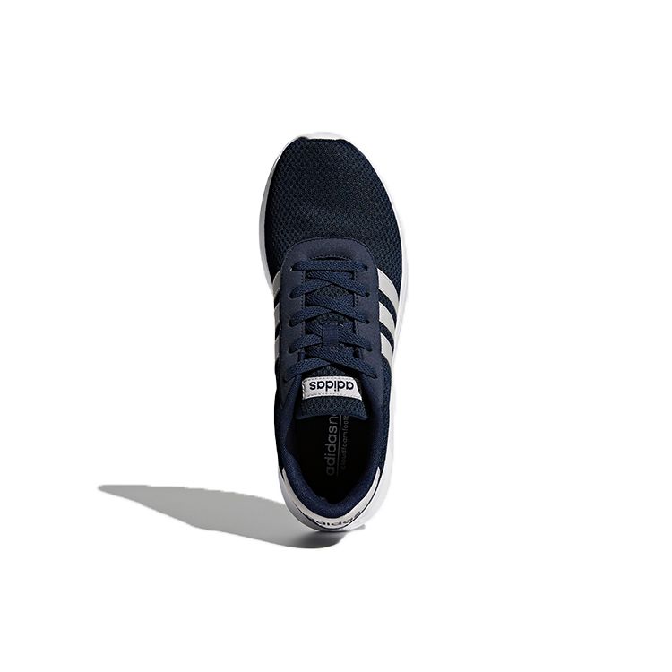 adidas Neo Lite Racer Сетчатая ткань Спортивные Удобные Дышащие Низкие Повседневные Кроссовки Унисекс Повседневные Кроссовки Темно-Синий Серый BB9775