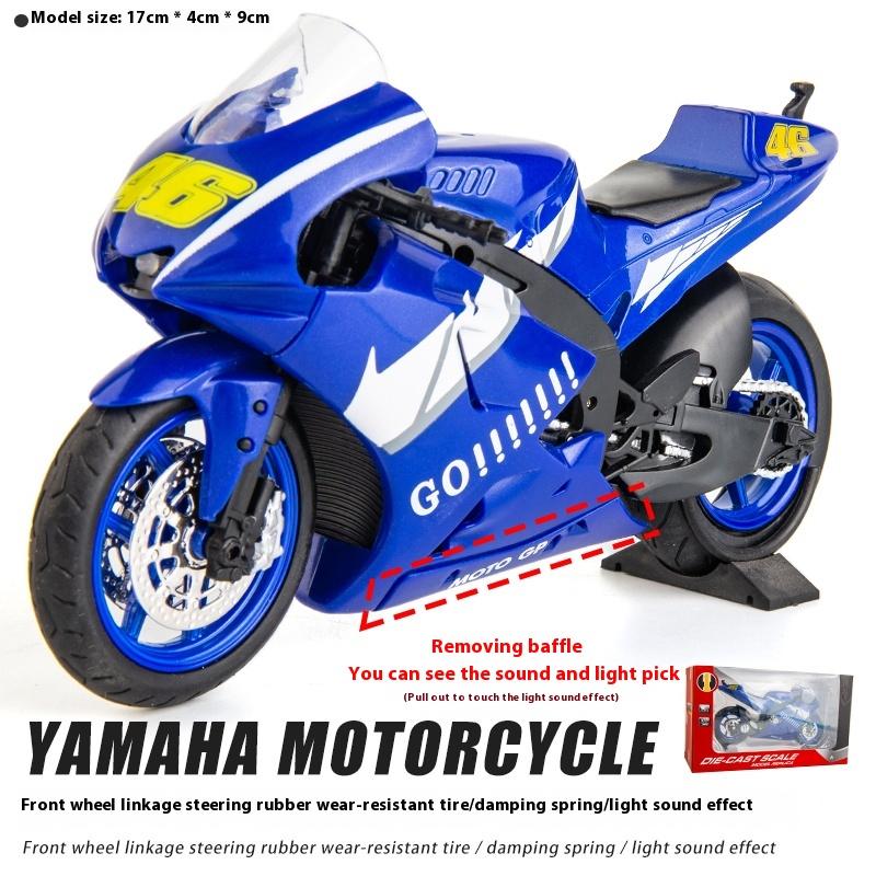 Масштаб 1/12 Сплав Мотоцикл для гонок Yamaha GP Литая модель Украшение интерьера дома Дисплей Имитация Модель мотоцикла Подарок для мальчиков