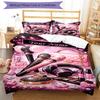 3pcs Custom Name Beauty Glamour Night Bedding Set Printed Bedding Set Duvet Cover Closure Includes 1 Duvet Cover & 2 Pillowcases Bedroom Decor