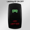 Waterproof LED Rocker Switch for Boat RV Truck | Green/Red Light 12V/24V ON-OFF/ON-OFF-ON for Exhaust Heat AC Lights