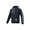 Essential Heritage Fleece Hoodie With Stripe Logo Men Hoodie Grey 1373813-001