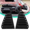 2Pcs Car Rear Window Shutter Cover Trim Window Louver Side Vent Trim For GOLF 7 GOLF 7.5 MK7/7.5 GTI GTD R 2014-